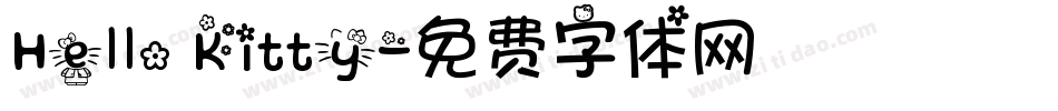Hello Kitty字体转换
